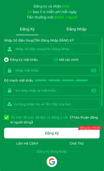Cách Đăng Ký & Đăng Nhập Tại 66FF Casino